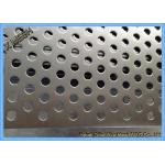 Powder Coated Perforated Metal Sheet Staggered Round Punched Customized Length for sale