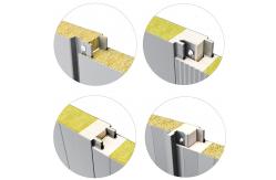 China Grade A Rockwool Sandwich Panel Roofing Sheets With Polyurethane Sealing Fireproof supplier