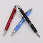 High Quality Customized Aluminum Barrel Ballpoint Pen Retractable Ball Pen With Logo for sale
