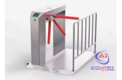 China Portable Tripod Turnstile Gate Fingerprint RS485 Stainless Steel Barrier Gate supplier