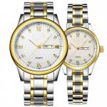 5ATM Waterproof Couple Quartz Watch , Sandproof Diamond Couple Watches for sale