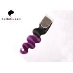 Ombre Body Wave Human Hair Natural Hair Closure Body wave 1b+ Purple for sale