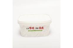China Custom Kraft Square Paper Bowl With Lids 1000ml Disposable Salad Container supplier