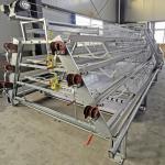 Poultry Chick Rearing Cage , Battery 4 / 3 Tier Chicken Cage for sale