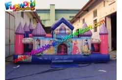 China Amazing Fun Inflatable Amusement Park Princess Palace , Jumping Bouncer Playground supplier