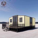 High Insulation Foldable 20ft Container Homes Plywood PVC Flooring for sale