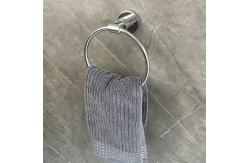 China Rust Free Bathroom Towel Rings Wall Mounted Sus304 Polished Mirror Finish supplier