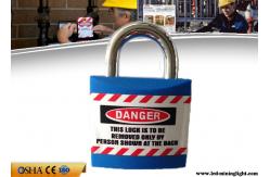 China 20.4mm Steel Shackle Length Jacket Safety Lockout Padlock with Chrome Plating supplier