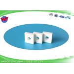 White Makino EDM Consumables Cutter Unit Ceramic 12.7x12.7x4.75TX ID4.9 N501 for sale