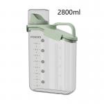2800ML Space Saving Stackable Plastic Snap On Lid Rectangular Lunch Containers for sale