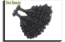 China Unprocessed Funmi Human Raw Virgin Hair Extensions No Tangle No Shed Curly Hair supplier