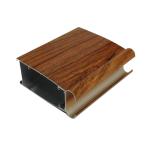 Elm Wood Grain Transfer Printing T8 Aluminium Door Profiles