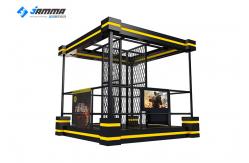 China Black Top Virtual Reality Shooting Simulator , 42 Monitor Virtual Reality Arcade supplier