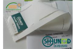 China White Stretchable Waistband Interlining Elasticity Woven Fusing 130 - 145 ℃ supplier
