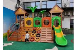 China Customized Outdoor Playground Equipment Nice Looking 30 Kids Capacity For Preschool supplier