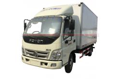 China Mini Foton Refrigerated Box Truck Reefer Van Truck With 103HP Petrol Gasoline Engine supplier