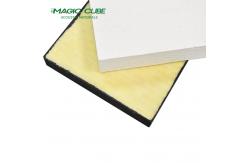 China Insert Edge White Acoustic Glassfiber Ceiling Tile for Soundproofing and Noise Reduction supplier