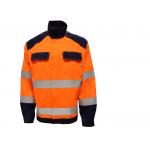 Sattin Woven Orange 250GSM Reflective Jacket Retro 3M Strip 9910 for sale