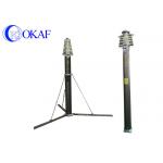 Portable Aluminum Alloy Pneumatic Telescopic Antenna Mast 18M Max Load 70KG for sale