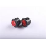 13A125V 10A250V Round Rocker Switch With Led Light , Waterproof 3 Way Rocker Switch for sale