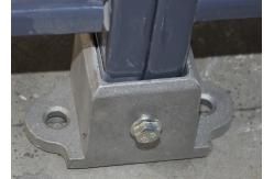 China Aluminum Floor Fence Post Sockets For Security Mesh Partitions Abrasion Resistance supplier