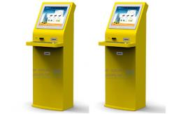 China 19 Wide Viewing Angle Touch Screen Information Kiosk And Amplified Stereo Speakers supplier