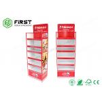 Custom Logo Cardboard Floor Stand Retail Promotion Carton Paper Cardboard Floor Shelf Display for sale