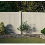 High Quality 6 Feet White PVC Fence Wear-Resistant Outdoor Decorative Privacy Panels UV Protection Garden Backyard Barrier for sale