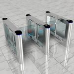 Pedestrian Swing Barrier Gate Biometric Access Control Turnstiles Security System for sale