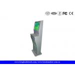 Self Service Interactive Touch Screen Kiosk With Rugged Metal Keyboard