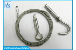 China Aircraft Wire Rope End Looping Wire Suspension Hanging Kit With Hook Cable Gripper supplier