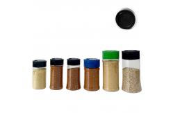 China Transparent PET Plastic Kitchen Powder Spice Seasoning Shaker Container Jar supplier