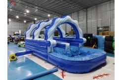 China Commercial Inflatable Slip Slide Inflatable Water Double Slides For Outdoor supplier
