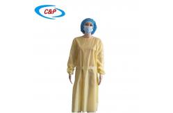 China bulkbuy Medical Protective Equipment Level 2 Isolation Gown PP PE With Knitted Cuff supplier