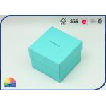 Cyan Cubic Specialty Paper Present Box Two Pieces Set 1c Print for sale