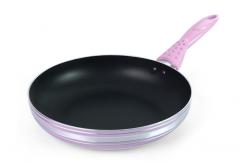 China APEO Free 3 Layers Granite 28cm Non Stick Skillet With Lid supplier