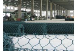 China Galvanized Hexagonal Gabion Wire Netting Machine With Automatic Oil System supplier