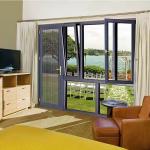 Fireproof Aluminium Frame Casement Window Horizontal Opening American Standard Window