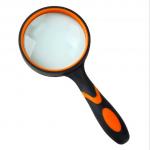 Customized Large Glass Magnifier , Durable Illuminated Hand Magnifier Easy Operation for sale