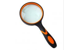 China Customized Large Glass Magnifier , Durable Illuminated Hand Magnifier Easy Operation supplier