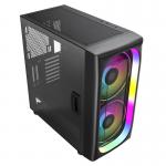 ATX Chassis PC Gaming ARGB Acrylic Glass PC Case 2x200MM LED Lighting