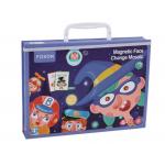 ECO Toddler Wooden Educational Toys Magnetic Funny Face Puzzle Jigsaw For 2 Years Old for sale
