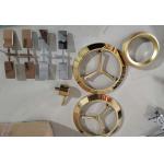 ABS plastic parts PVD arc plating gold color,  Plastic Gold Coating service by Ion Plating for sale