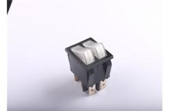 China Anti Tip Dual Rocker Switch 16A AC250V DC125V Boat Shaped Long Electrical Life supplier