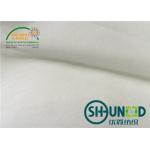 Plain Weave Shirt Interlining Natural White Fusible With T / C Material