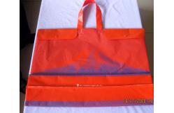 China Custom Printed Large Plastic Shopping Bags with Rope Handles / Button supplier