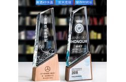 China Individualized Custom Resin Trophies Crystal And Solid Wood Combination Trophy supplier
