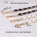 Crossbody Shoulder Replacement Leather Chain Strap With Buckle