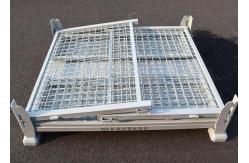 China White Stillage Pallet Cage Warehousing Transport With Robust Wire Mesh supplier