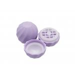 Purple Egg Shape Lip Balm Tube Plastic Cosmetic Lip Balm Package for sale